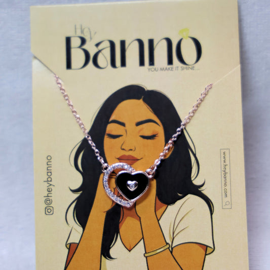 BlackLustre Heart Pendant - Hey Banno
